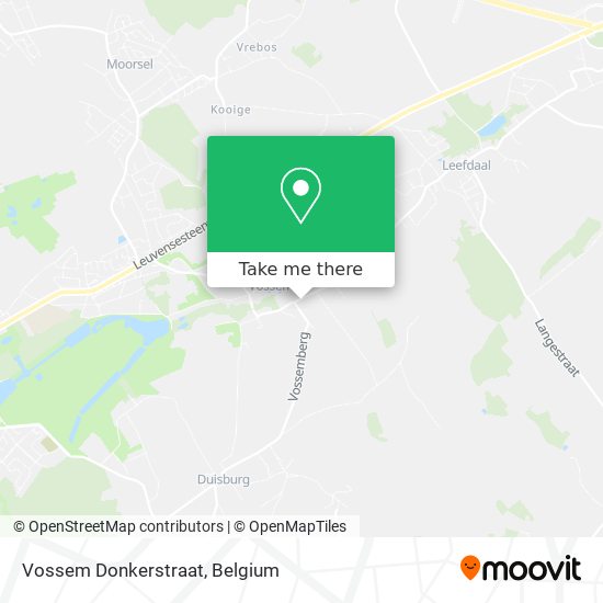 Vossem Donkerstraat map