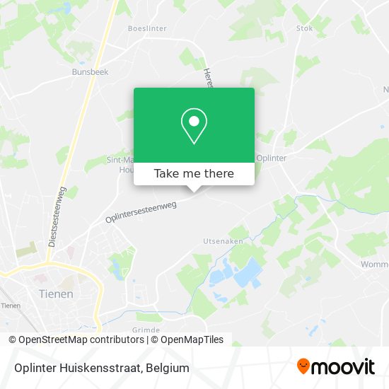 Oplinter Huiskensstraat plan