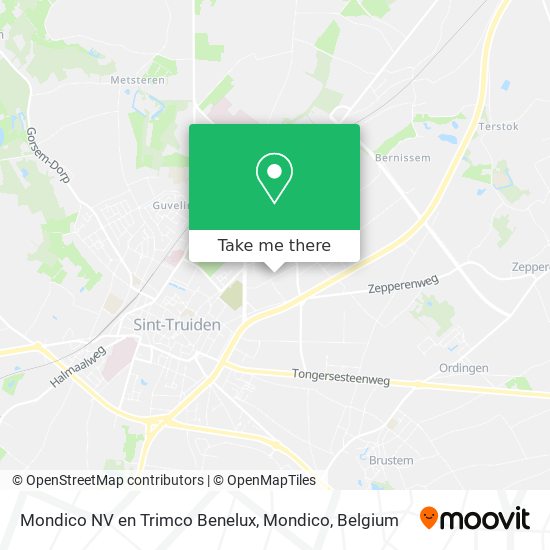 Mondico NV en Trimco Benelux, Mondico map