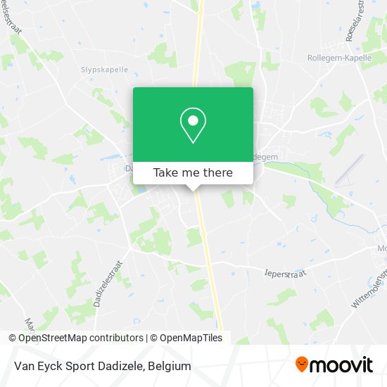 Van Eyck Sport Dadizele map