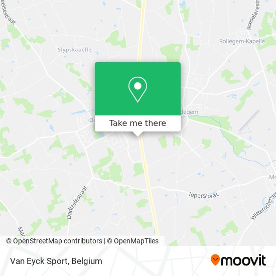 Van Eyck Sport map