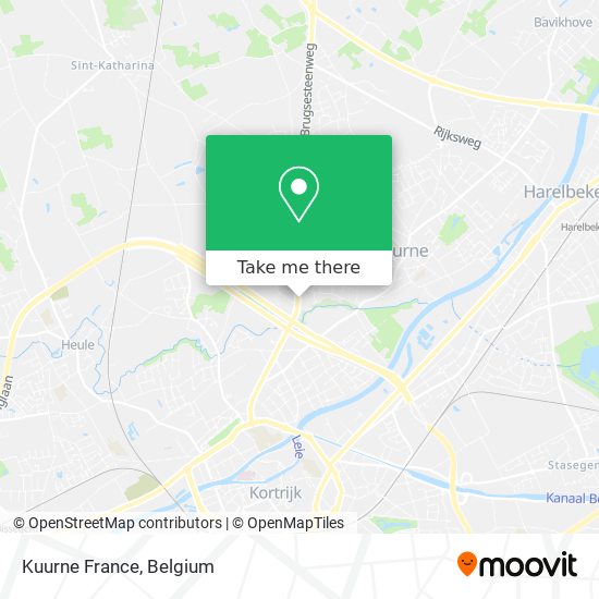 Kuurne France map