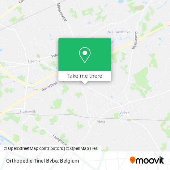 Orthopedie Tinel Bvba map