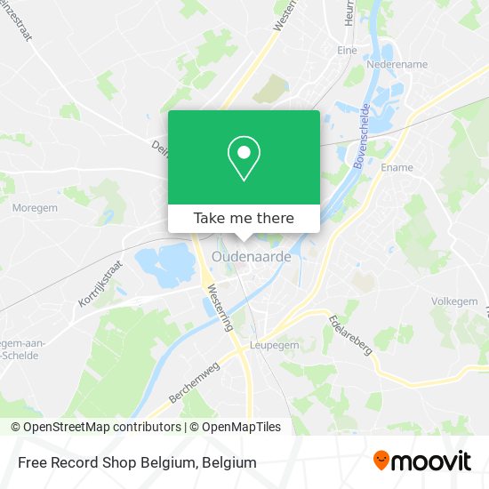 Free Record Shop Belgium map