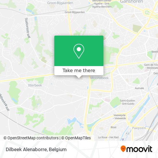 Dilbeek Alenaborre map