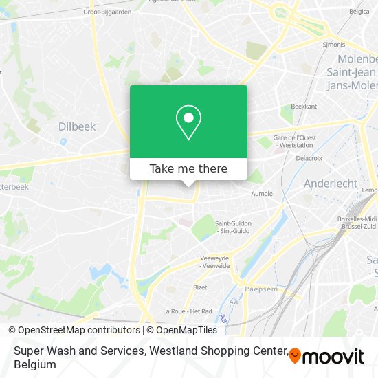 Super Wash and Services, Westland Shopping Center map