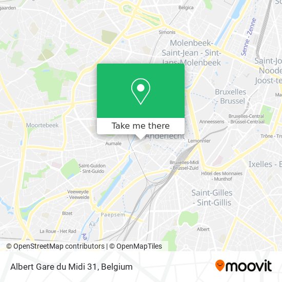 Albert Gare du Midi 31 map