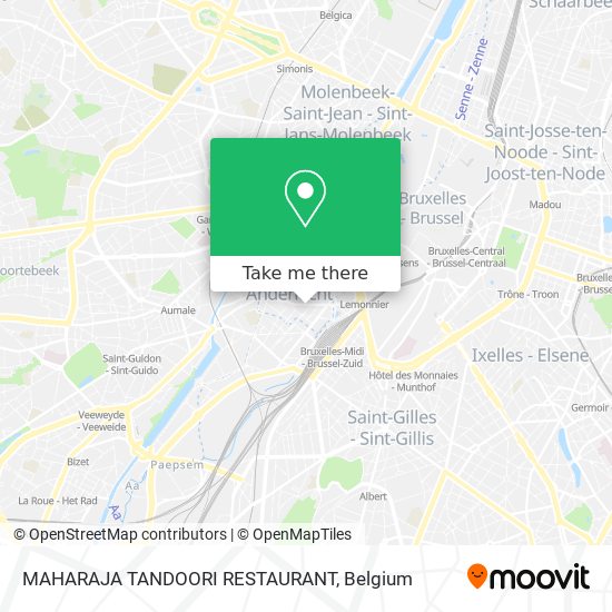 MAHARAJA TANDOORI RESTAURANT map