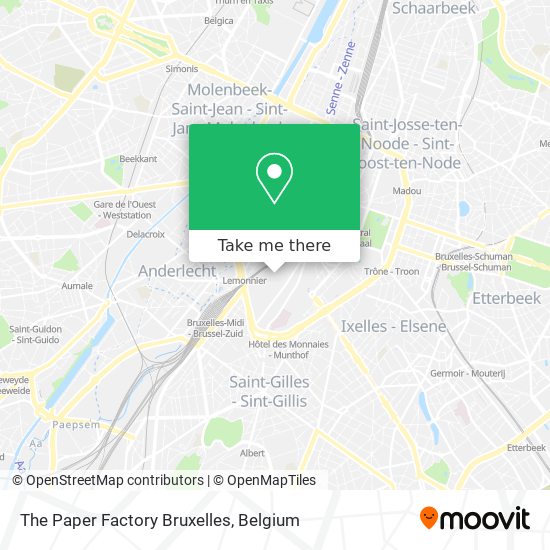 The Paper Factory Bruxelles map