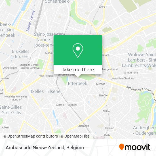 Ambassade Nieuw-Zeeland map