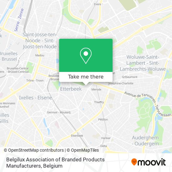 Belgilux Association of Branded Products Manufacturers map