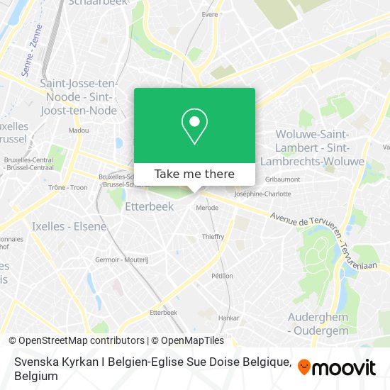 Svenska Kyrkan I Belgien-Eglise Sue Doise Belgique plan