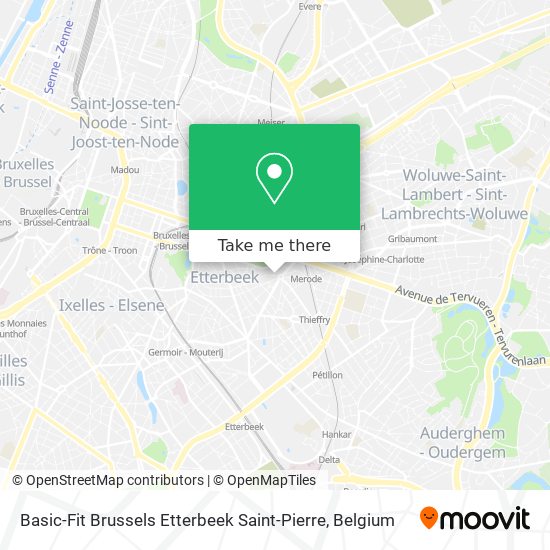 Basic-Fit Brussels Etterbeek Saint-Pierre map