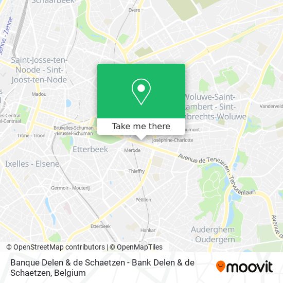 Banque Delen & de Schaetzen - Bank Delen & de Schaetzen map