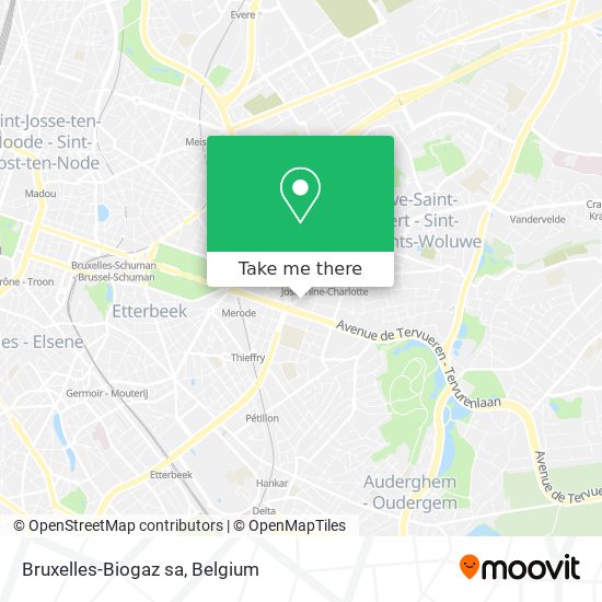 Bruxelles-Biogaz sa map