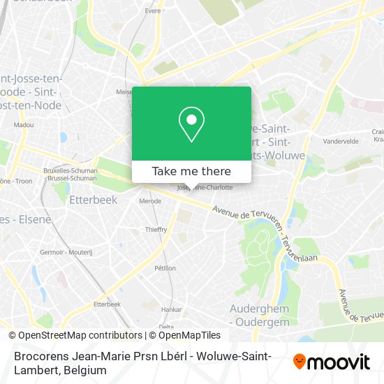 Brocorens Jean-Marie Prsn Lbérl - Woluwe-Saint-Lambert map