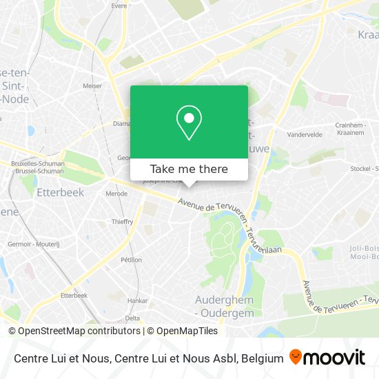 Centre Lui et Nous, Centre Lui et Nous Asbl map