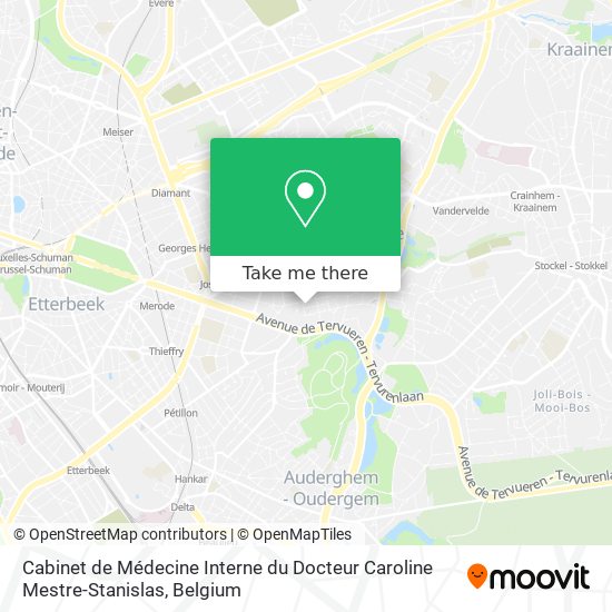 Cabinet de Médecine Interne du Docteur Caroline Mestre-Stanislas map