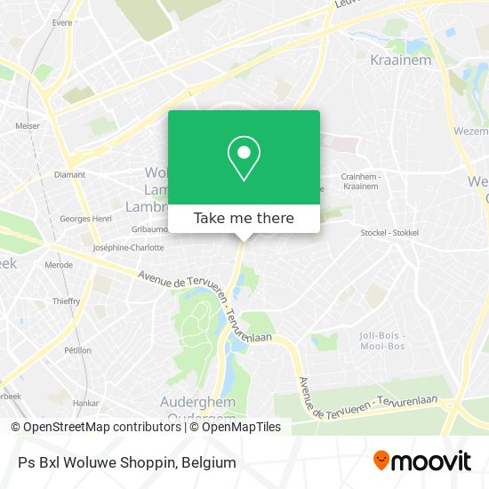 Ps Bxl Woluwe Shoppin map