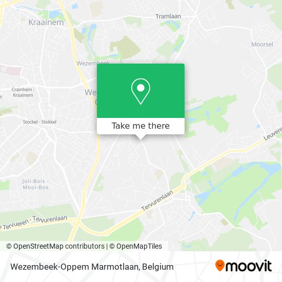 Wezembeek-Oppem Marmotlaan map