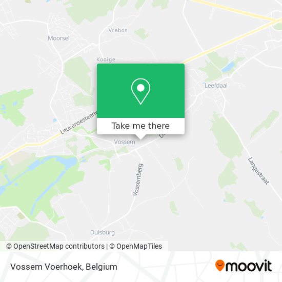 Vossem Voerhoek map