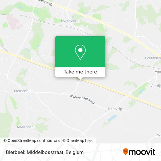 Bierbeek Middelbosstraat map