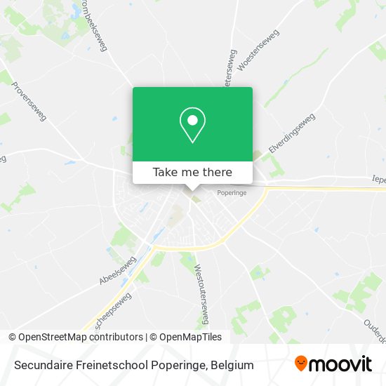 Secundaire Freinetschool Poperinge map