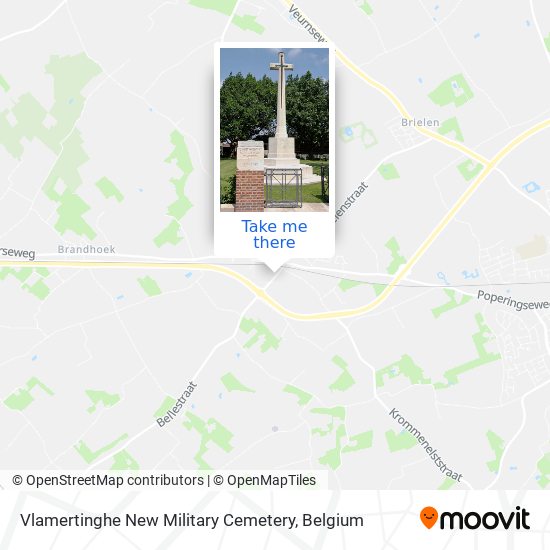 Vlamertinghe New Military Cemetery plan