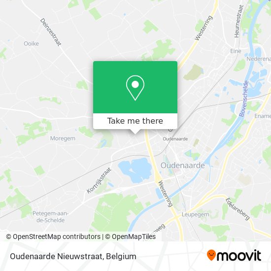 Oudenaarde Nieuwstraat map