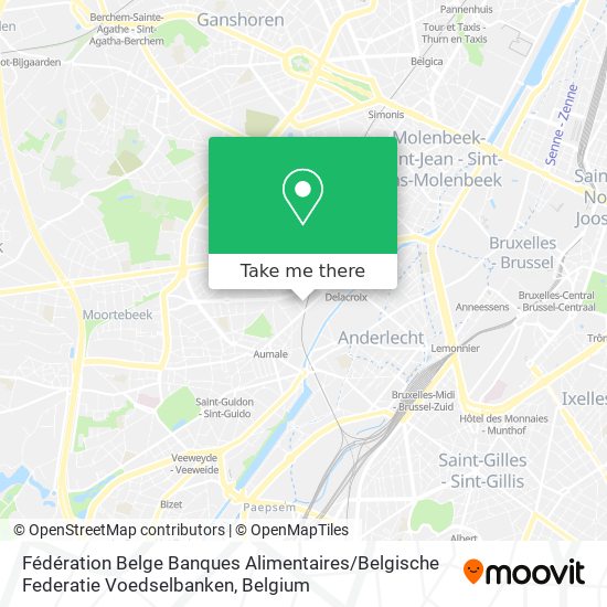 Fédération Belge Banques Alimentaires / Belgische Federatie Voedselbanken map