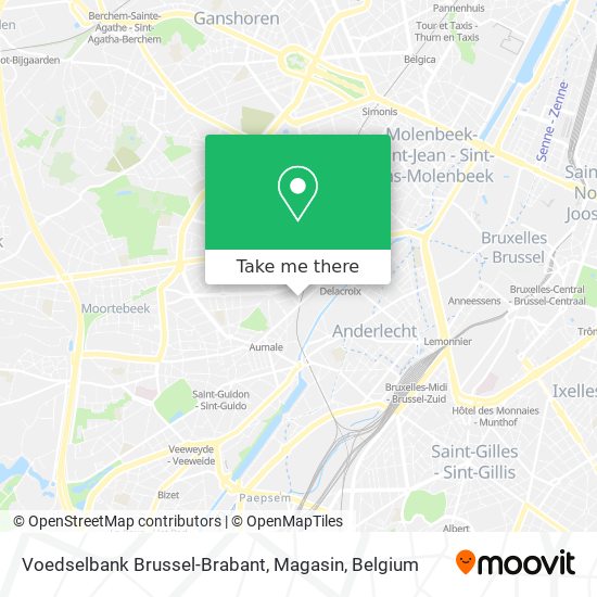 Voedselbank Brussel-Brabant, Magasin plan