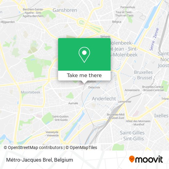 Métro-Jacques Brel map