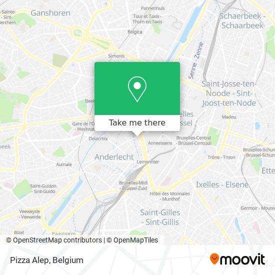 Pizza Alep map