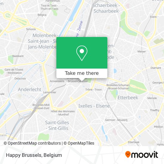 Happy Brussels map