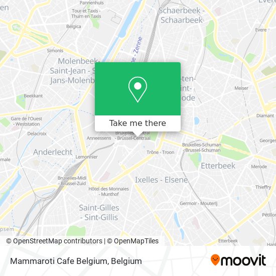 Mammaroti Cafe Belgium map