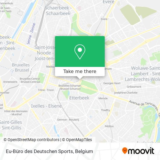 Eu-Büro des Deutschen Sports map