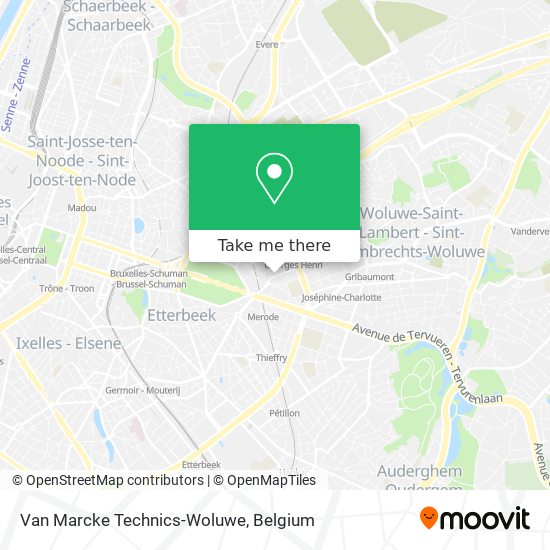 Van Marcke Technics-Woluwe map