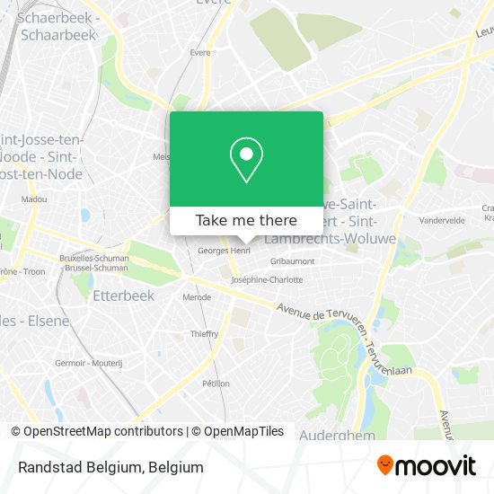 Randstad Belgium map