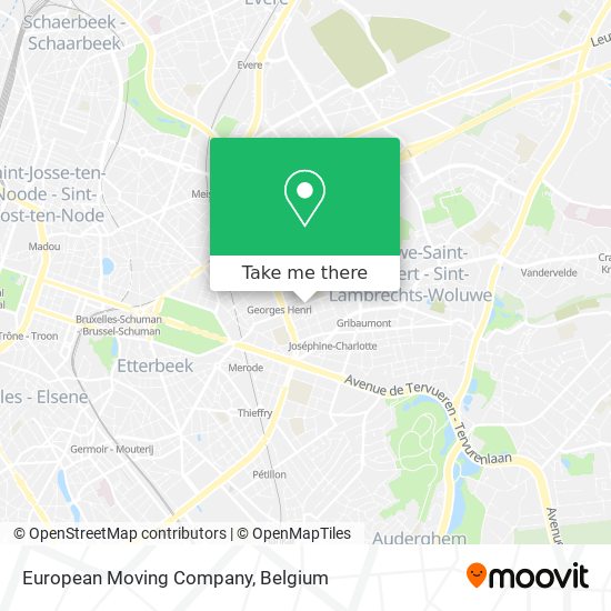 European Moving Company map