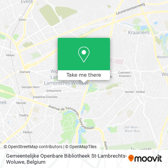 Gemeentelijke Openbare Bibliotheek St-Lambrechts-Woluwe plan