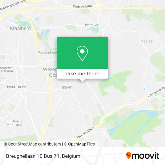 Breughellaan 10 Bus 71 plan