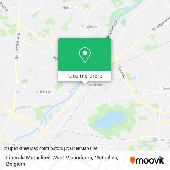 Liberale Mutualiteit West-Vlaanderen, Mutuelles map