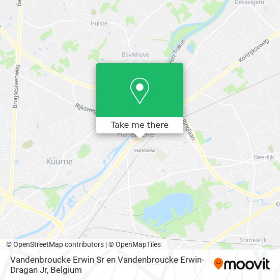 Vandenbroucke Erwin Sr en Vandenbroucke Erwin-Dragan Jr map