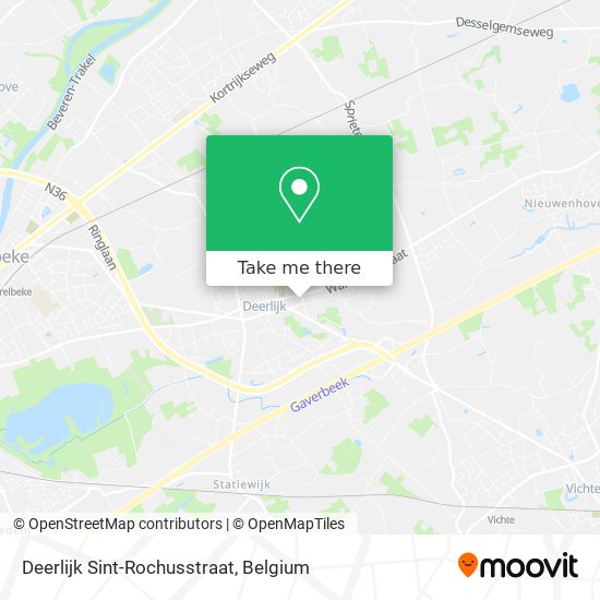 Deerlijk Sint-Rochusstraat plan