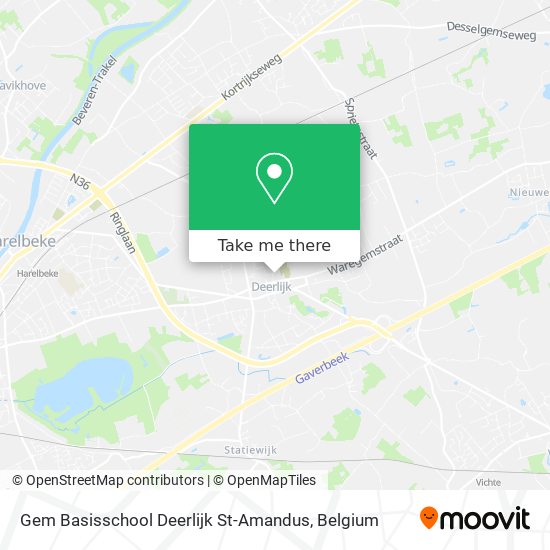 Gem Basisschool Deerlijk St-Amandus map