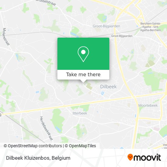Dilbeek Kluizenbos map