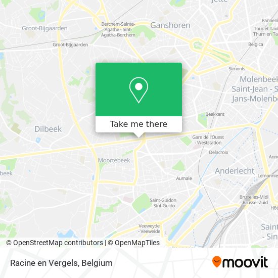 Racine en Vergels map