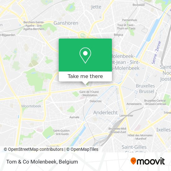 Tom & Co Molenbeek map