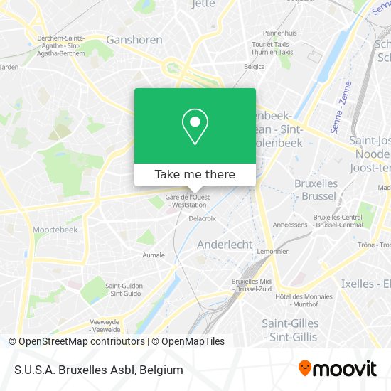 S.U.S.A. Bruxelles Asbl map
