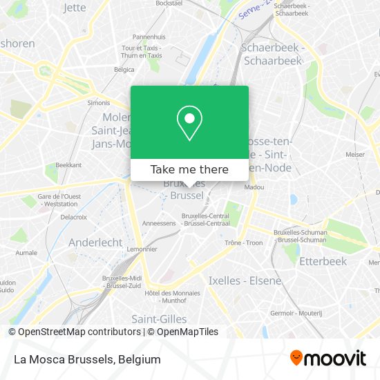 La Mosca Brussels map